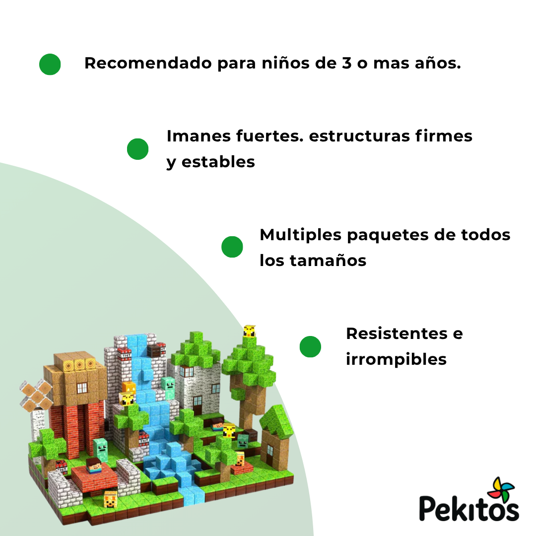 BLOQUES MAGNETICOS DE MINECRAFT